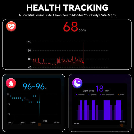 Osawalla Screenless Fitness Tracker – Lightweight Health Band