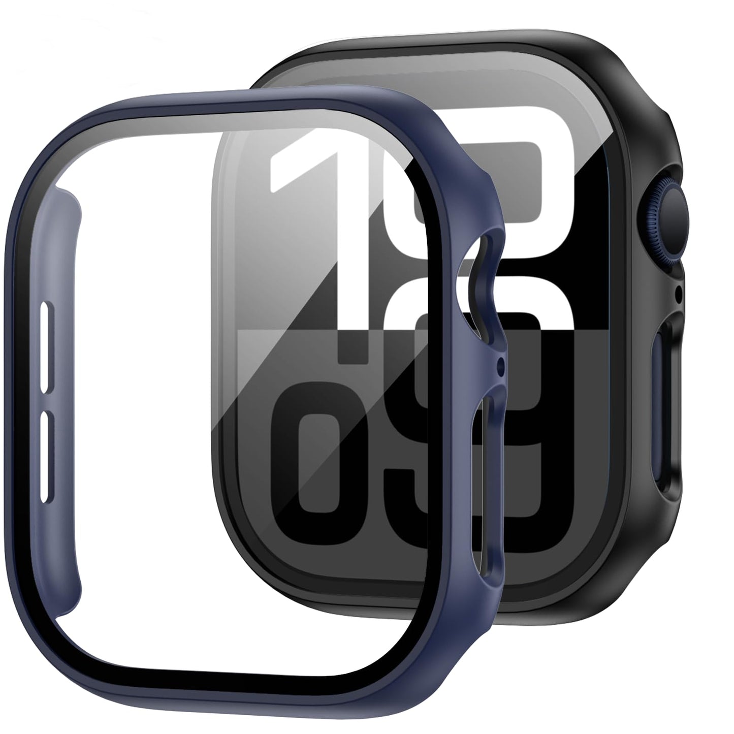 2-Pack Apple Watch Case with Tempered Glass – Full Coverage Protection