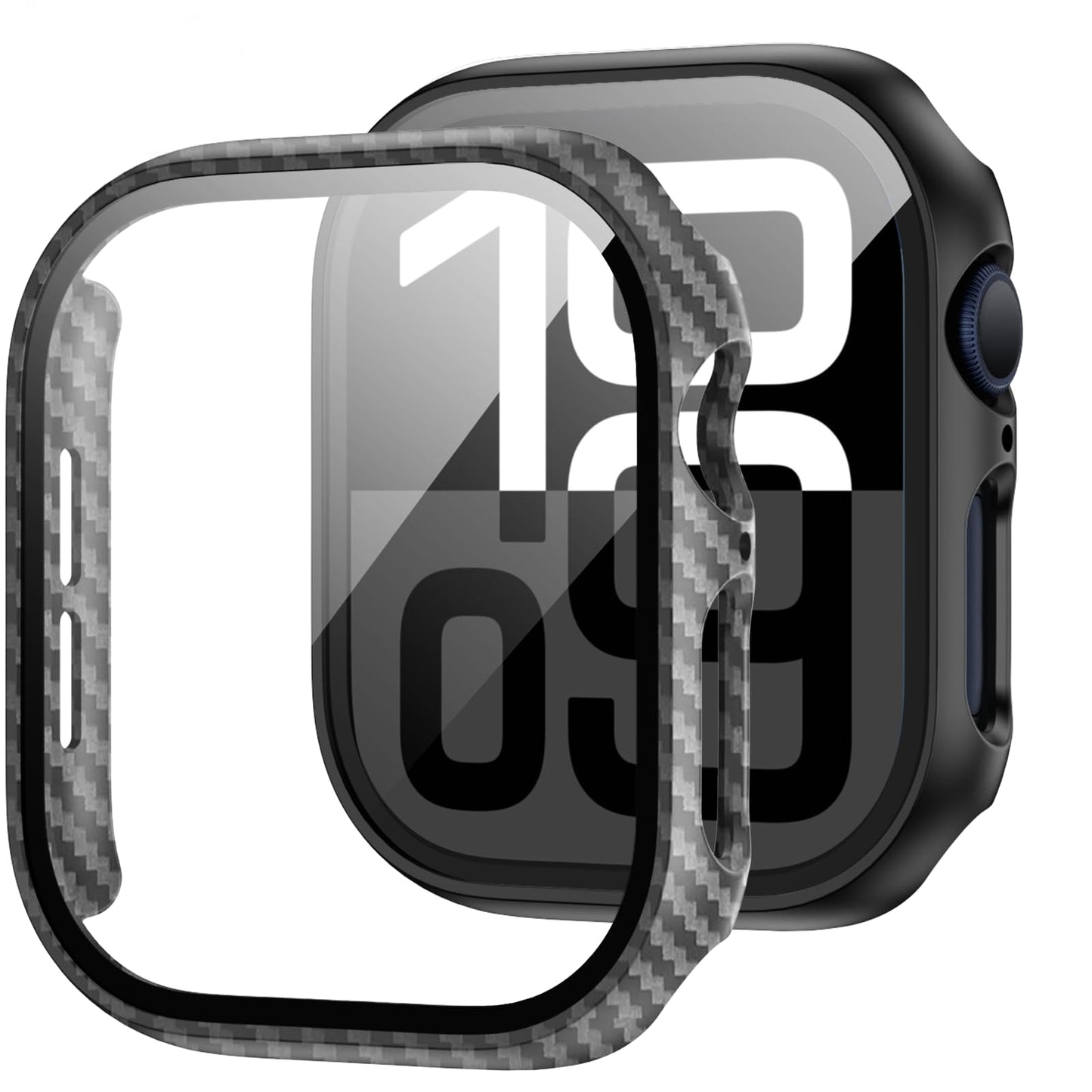 2-Pack Apple Watch Case with Tempered Glass – Full Coverage Protection
