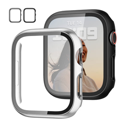 2-Pack Apple Watch Case with Tempered Glass – Full Coverage Protection