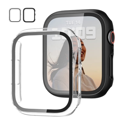 2-Pack Apple Watch Case with Tempered Glass – Full Coverage Protection
