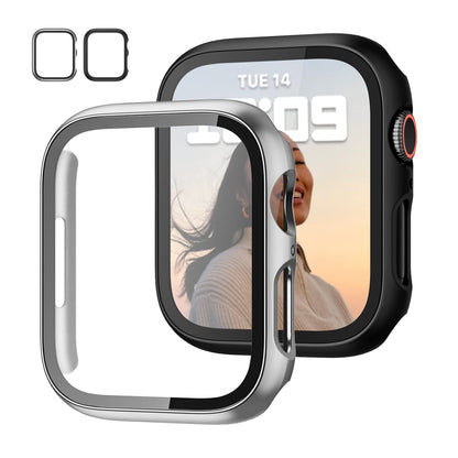 2-Pack Apple Watch Case with Tempered Glass – Full Coverage Protection
