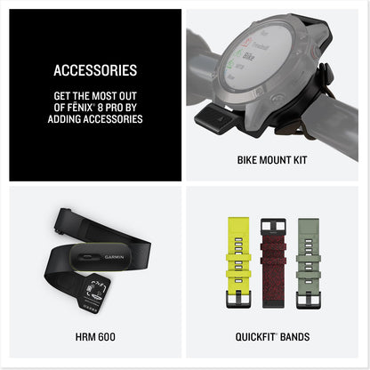 Garmin Fenix 8 Pro – Premium GPS Multisport Smartwatch