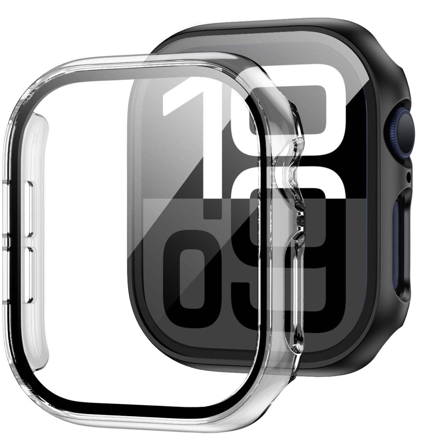 2-Pack Apple Watch Case with Tempered Glass – Full Coverage Protection