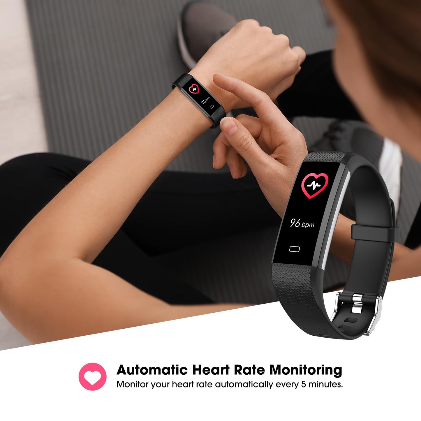 EURANS Fitness Tracker – Heart Rate & Activity Monitor