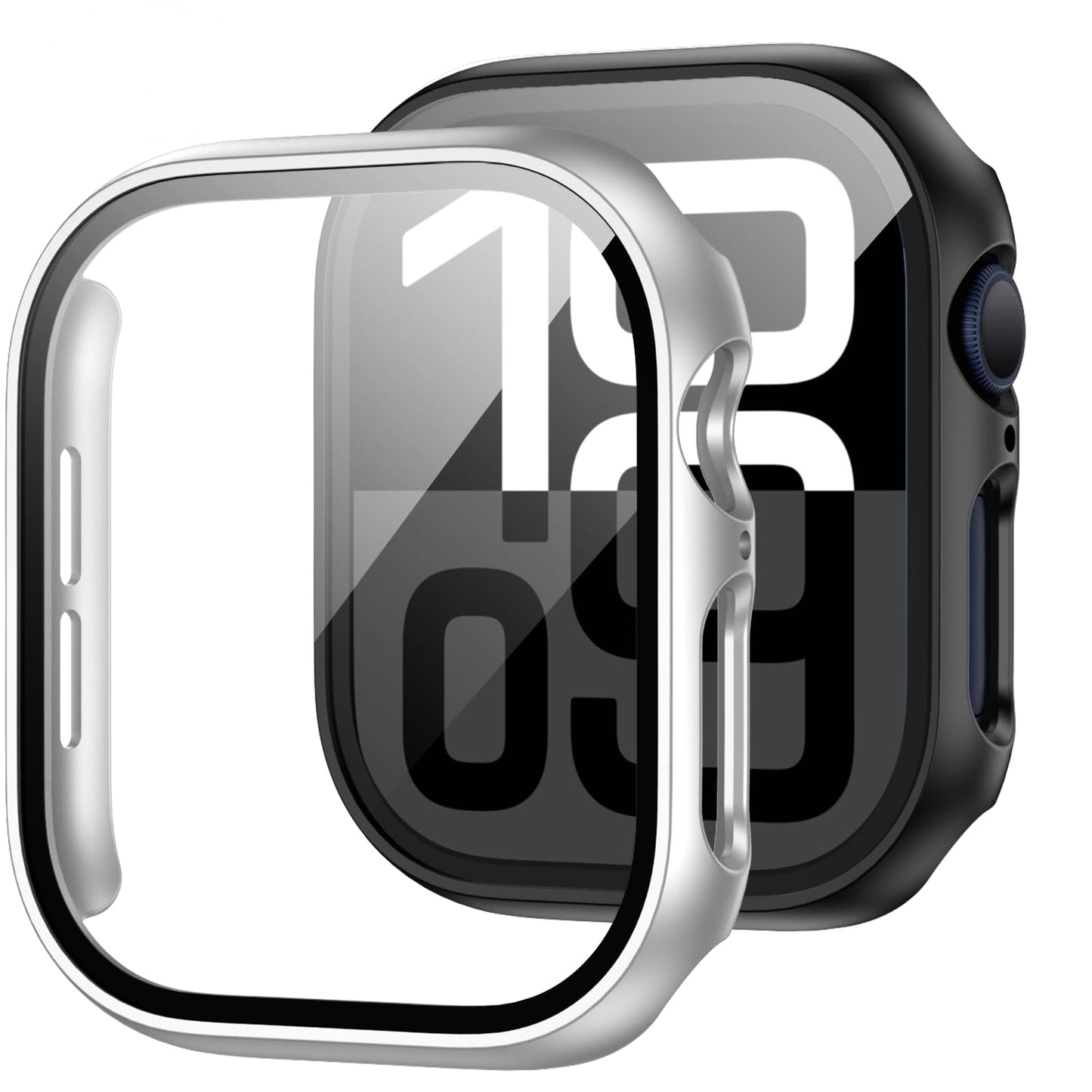 2-Pack Apple Watch Case with Tempered Glass – Full Coverage Protection