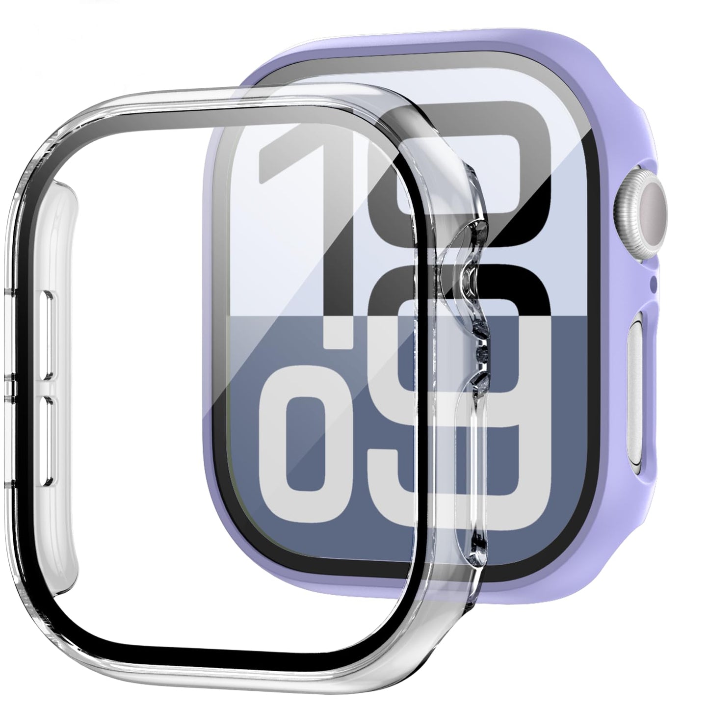 2-Pack Apple Watch Case with Tempered Glass – Full Coverage Protection