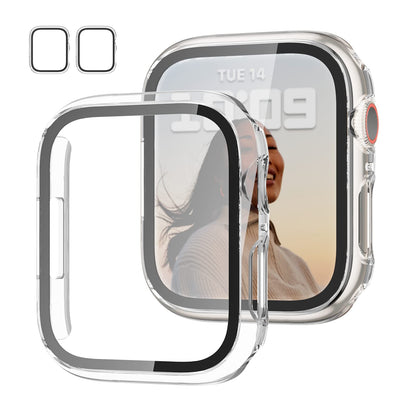 2-Pack Apple Watch Case with Tempered Glass – Full Coverage Protection