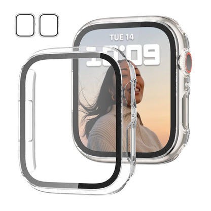 2-Pack Apple Watch Case with Tempered Glass – Full Coverage Protection