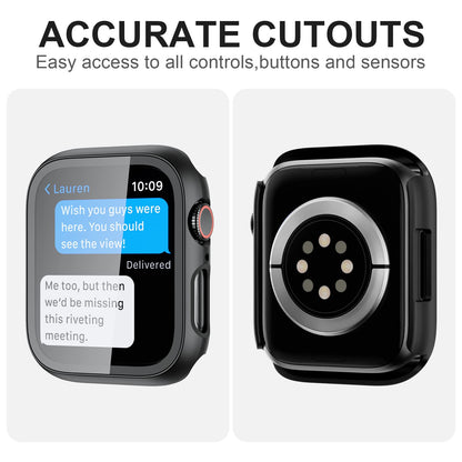 2-Pack Apple Watch Case with Tempered Glass – Full Coverage Protection