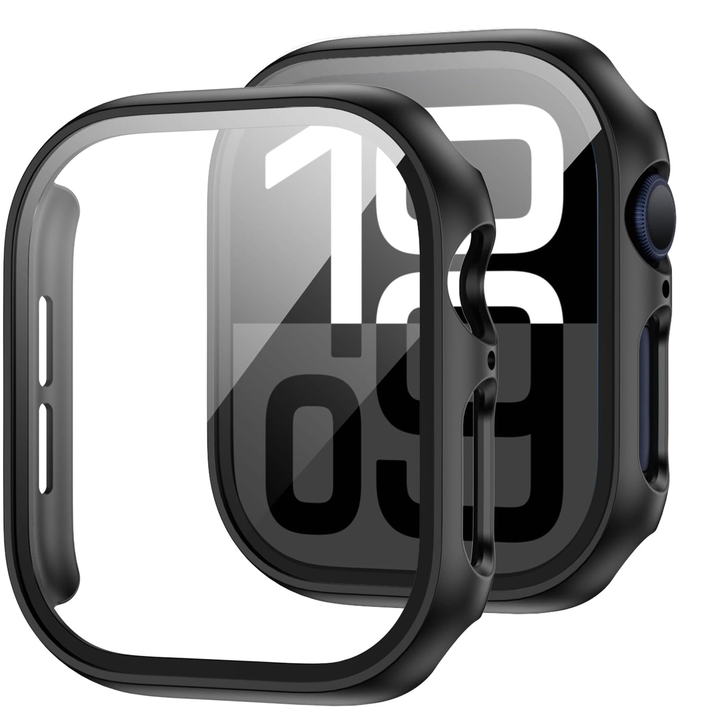 2-Pack Apple Watch Case with Tempered Glass – Full Coverage Protection