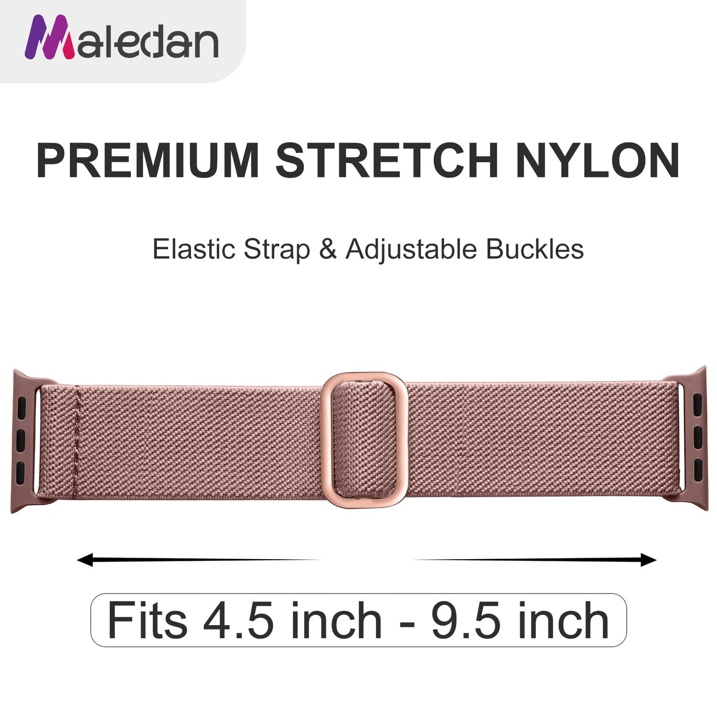 Maledan 10-Pack Braided Solo Loop – Apple Watch Bands