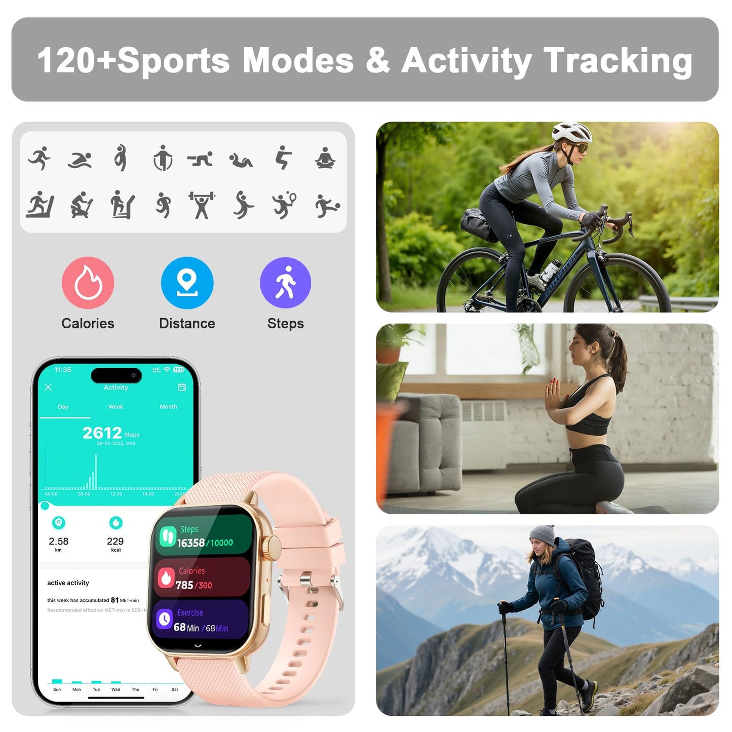 MFVLP 1.85” AMOLED Smartwatch – Fitness & Call Features