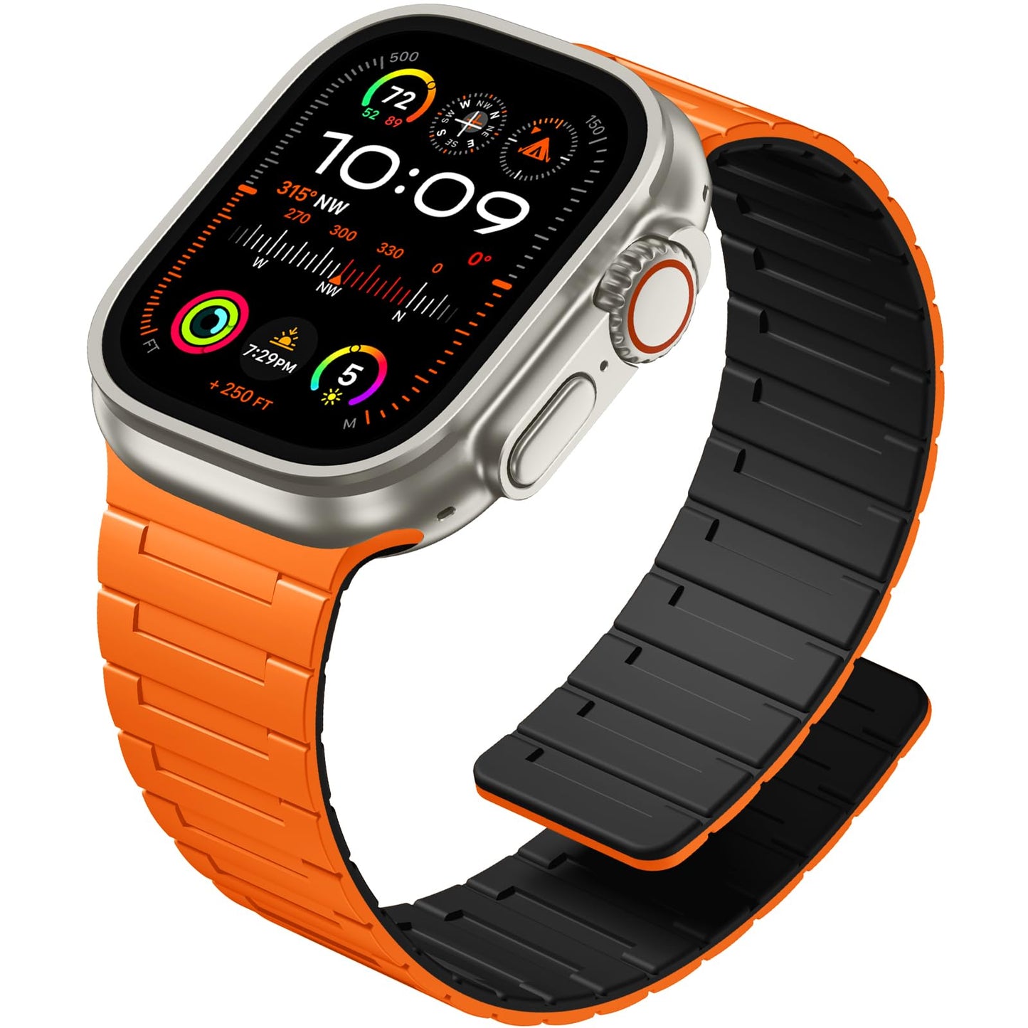 SNBLK Magnetic Silicone Band – Apple Watch Compatible Strap