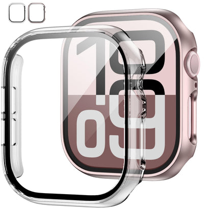 2-Pack Apple Watch Case with Tempered Glass – Full Coverage Protection