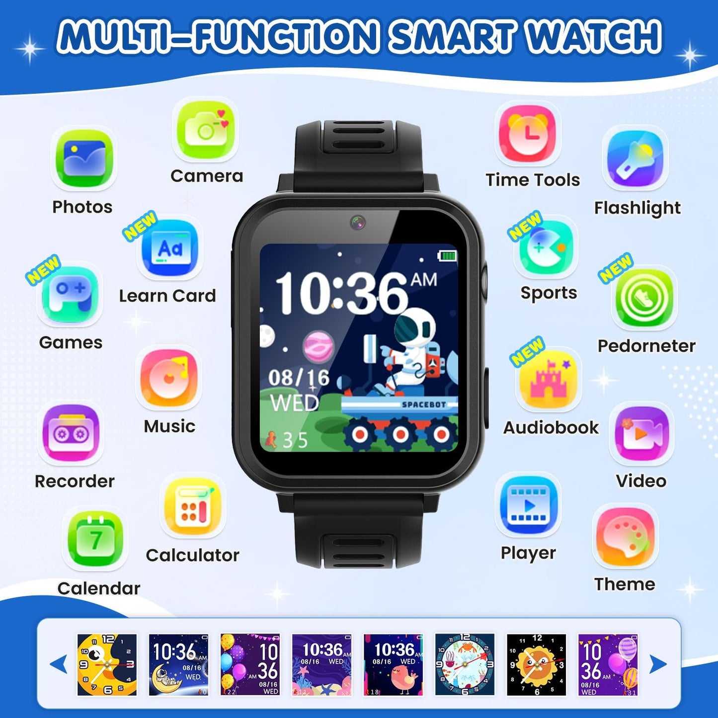 Kids Smartwatch (Ages 3–12) – Fun & Learning Watch