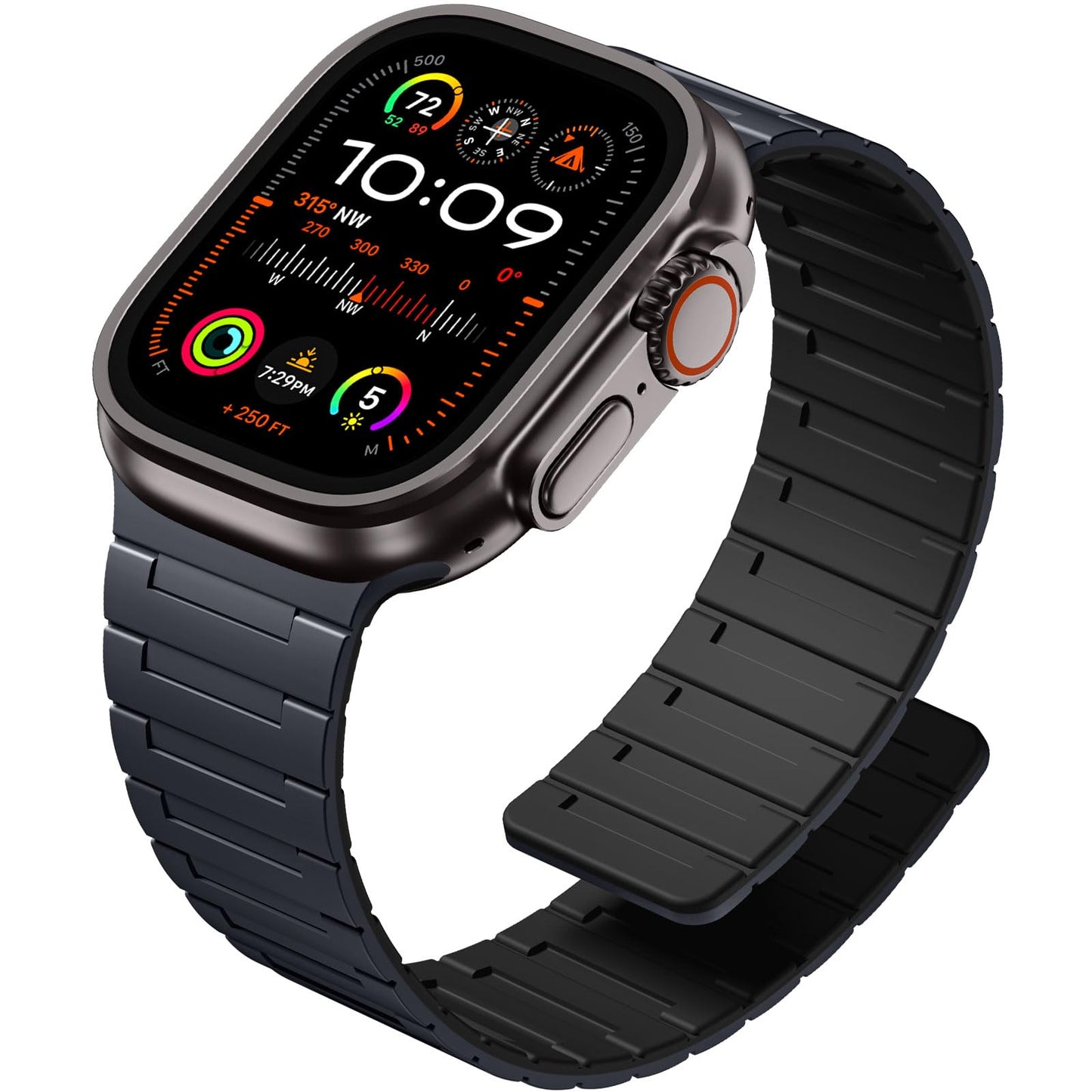 SNBLK Magnetic Silicone Band – Apple Watch Compatible Strap
