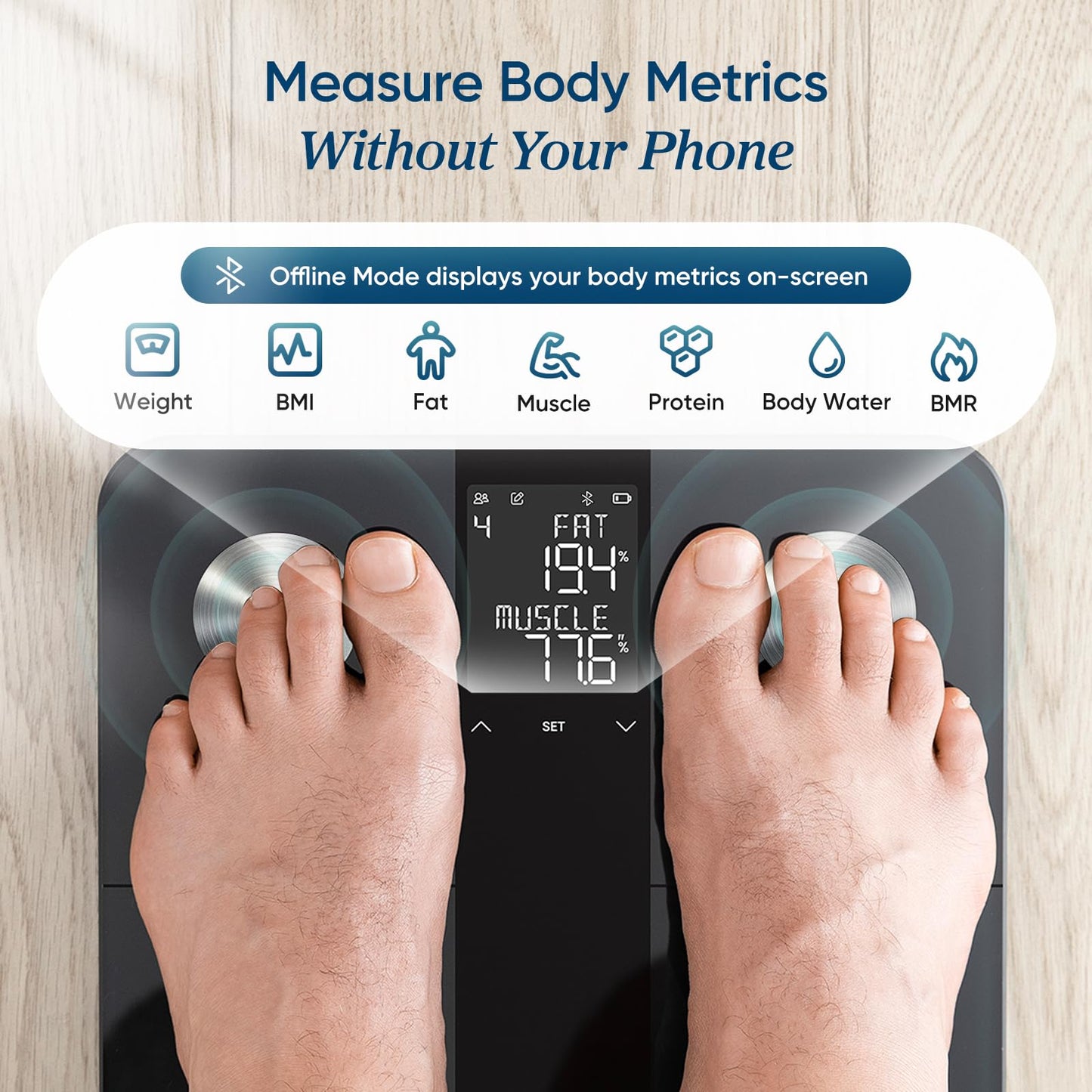 Etekcity Smart Scale – Digital Body Weight & BMI Bathroom Scale