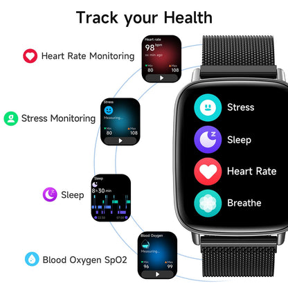 1.85” HD Smartwatch – Fitness Tracker & Bluetooth Calling