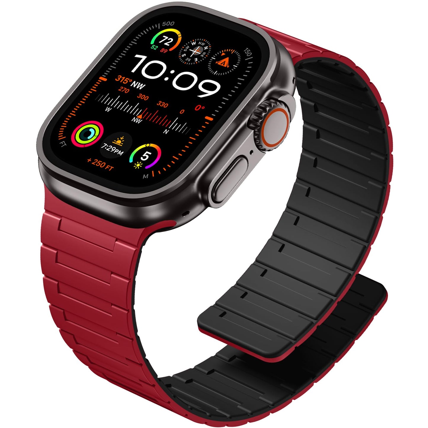 SNBLK Magnetic Silicone Band – Apple Watch Compatible Strap