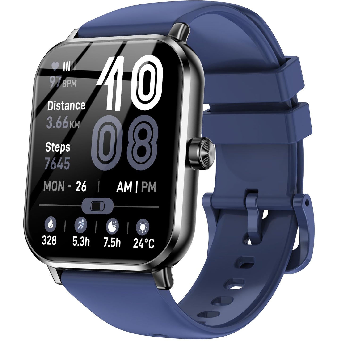 Jacoosa Smart Watches for Men, 1.83" HD Touchsreen, Bluetooth Calling, 5 ATM Water-Resistance, 130+ Sports Modes, Health, Fitness & Sleep Tracker, Timer, Pedometer, Fitness Watch for Android/iOS