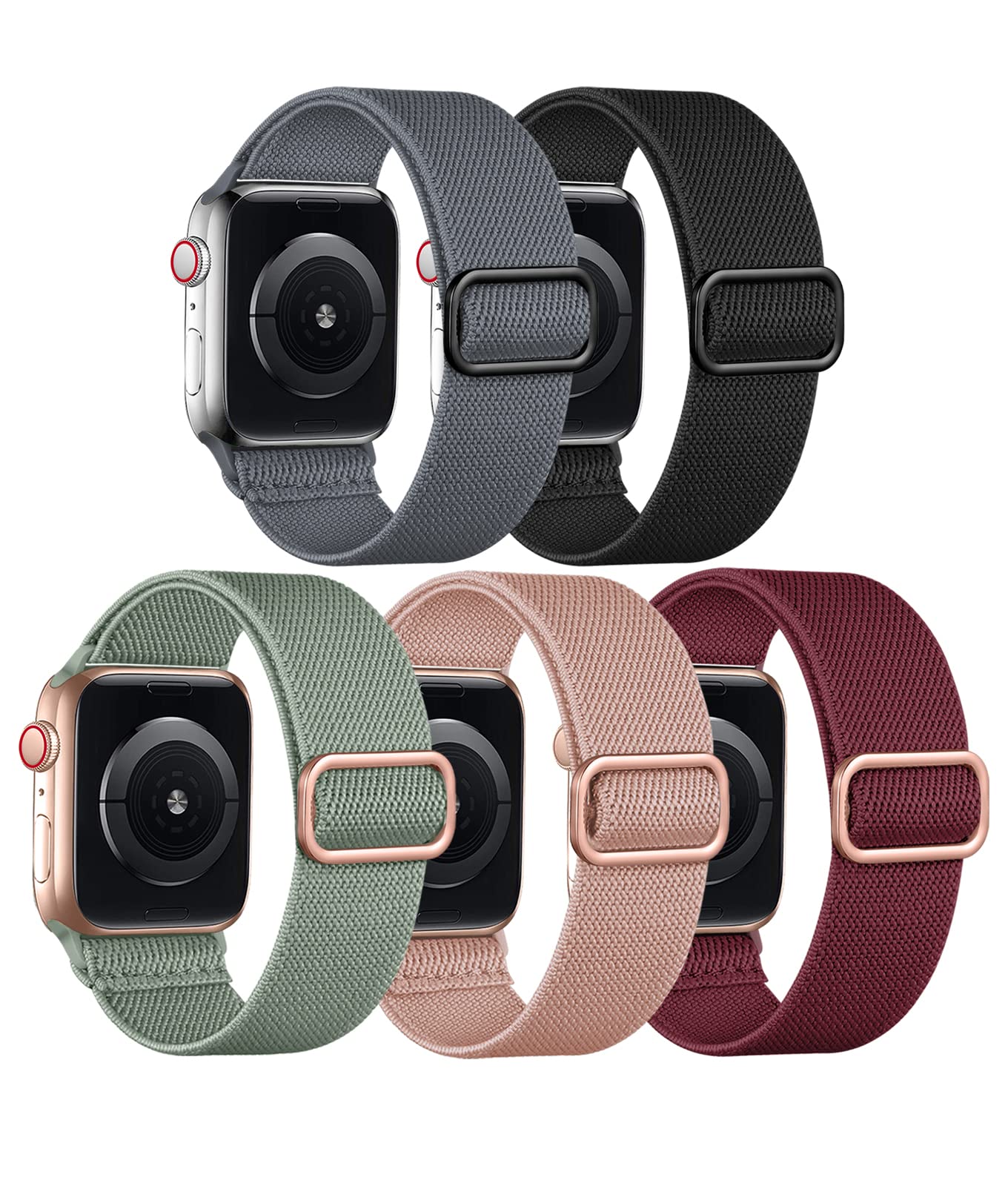 Adorve Stretchy Braided Band – Apple Watch Compatible Strap