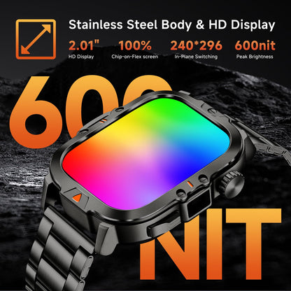 BRUBOSES Smartwatch – 30-Day Battery & Fitness Tracker