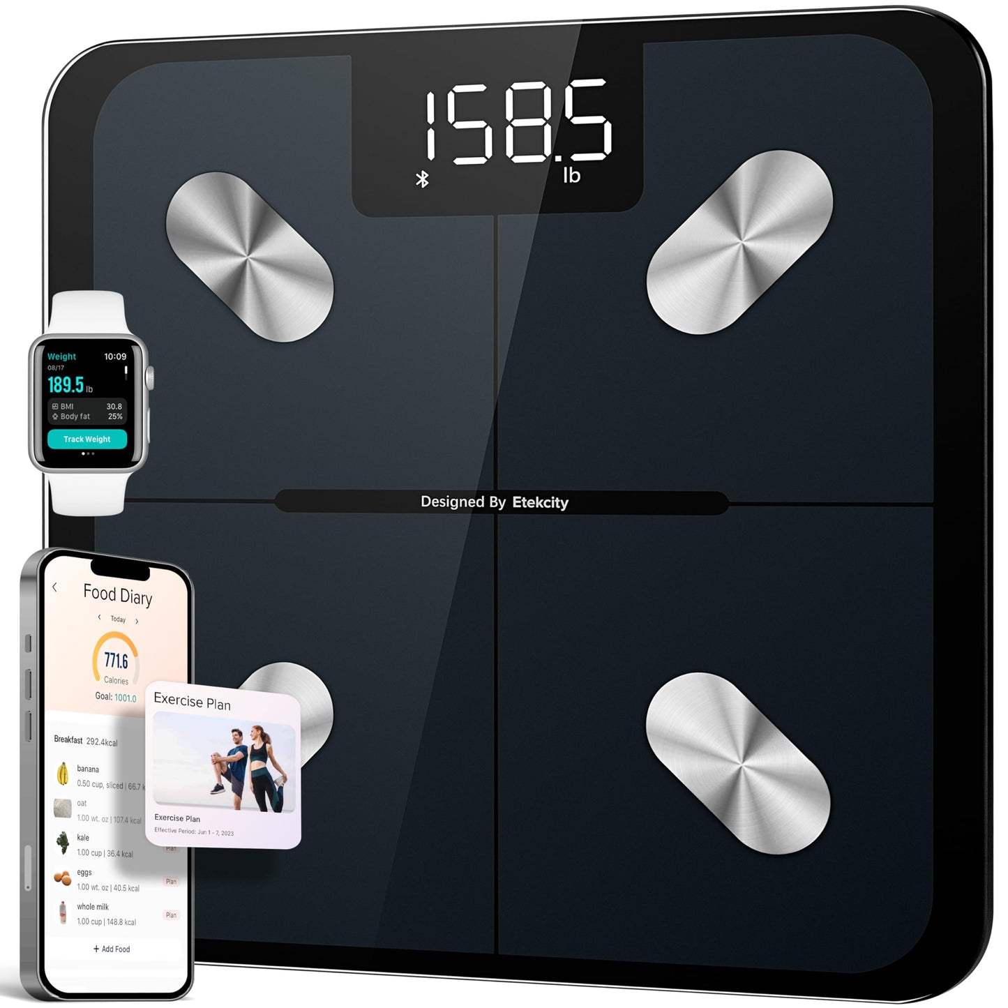 Etekcity Smart Scale – Digital Body Weight & BMI Bathroom Scale