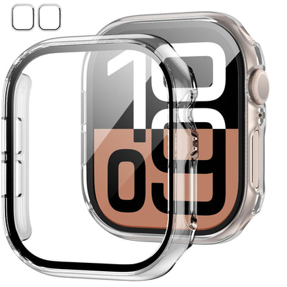 2-Pack Apple Watch Case with Tempered Glass – Full Coverage Protection