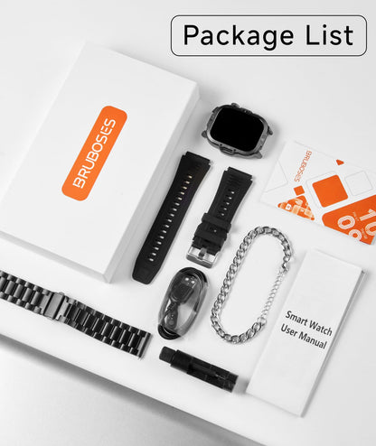 BRUBOSES Smartwatch – 30-Day Battery & Fitness Tracker