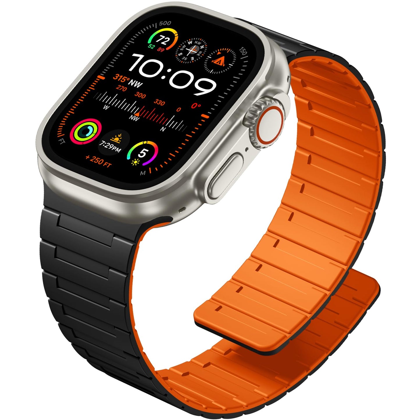 SNBLK Magnetic Silicone Band – Apple Watch Compatible Strap