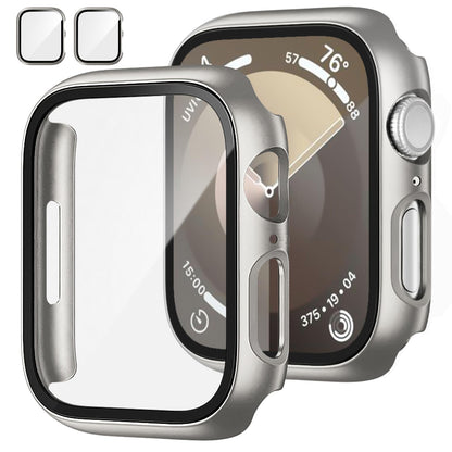 2-Pack Apple Watch Case with Tempered Glass – Full Coverage Protection