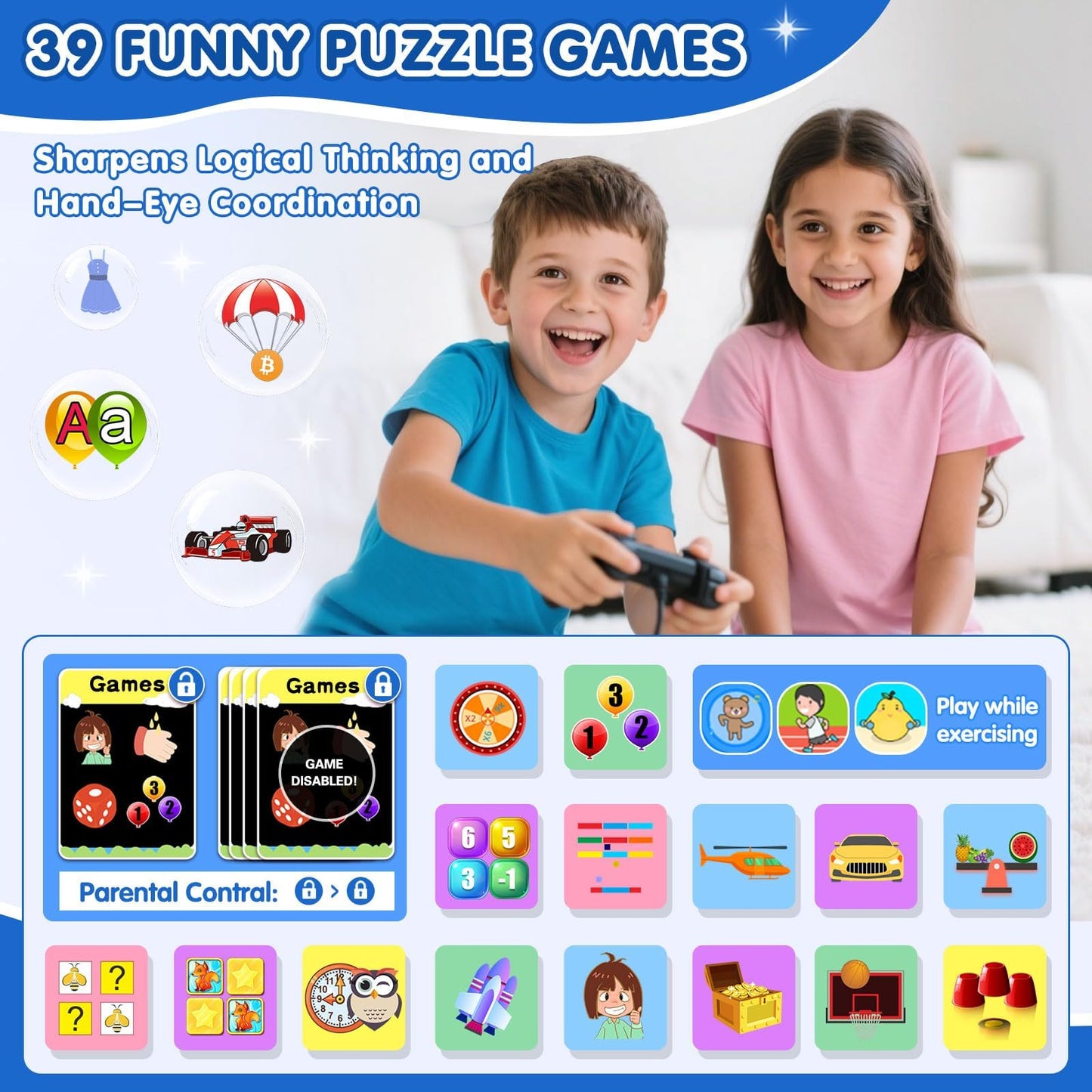 Kids Smartwatch (Ages 3–12) – Fun & Learning Watch