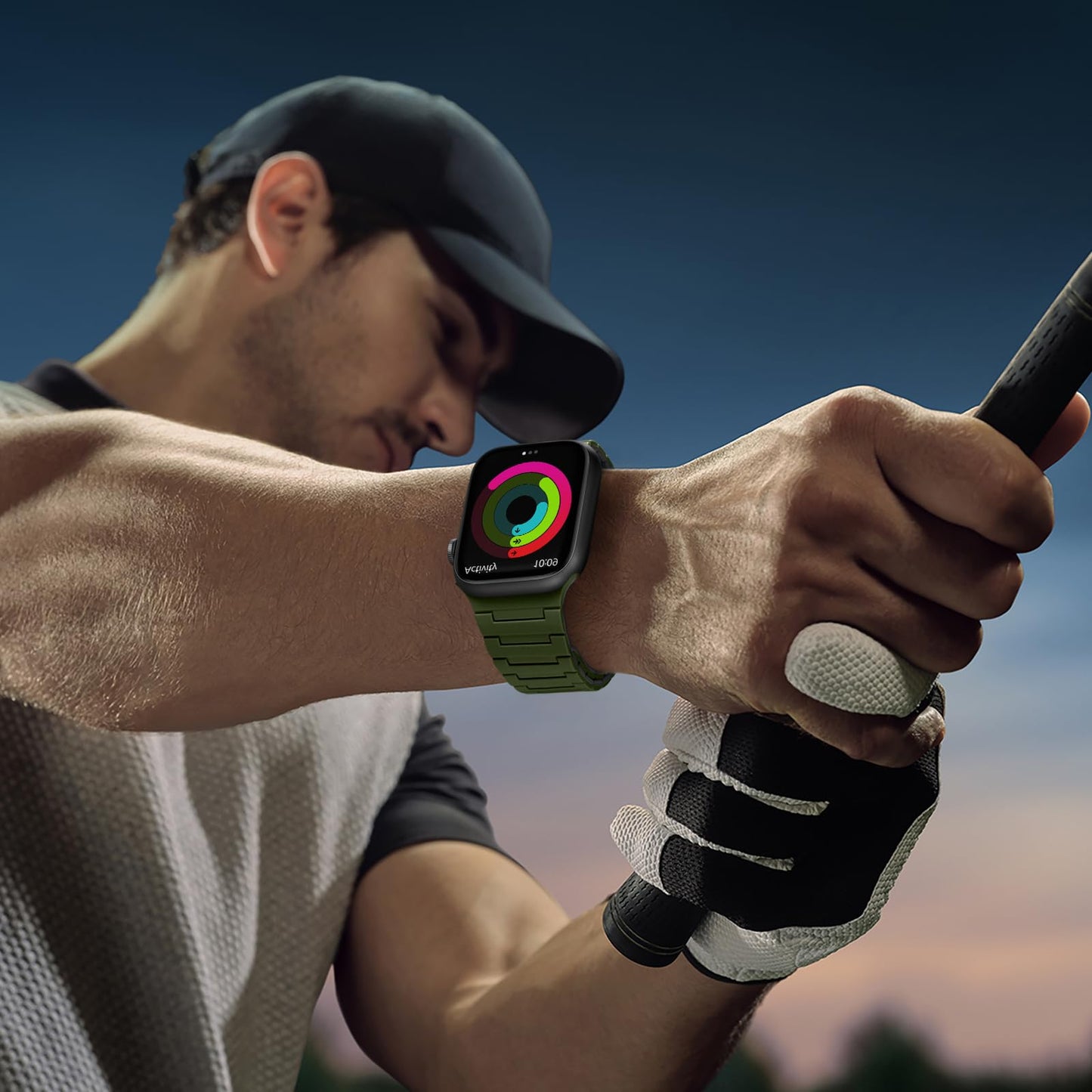 SNBLK Magnetic Silicone Band – Apple Watch Compatible Strap