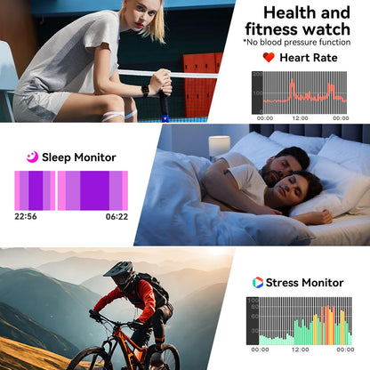 Jacoosa Smart Watches for Men, 1.83" HD Touchsreen, Bluetooth Calling, 5 ATM Water-Resistance, 130+ Sports Modes, Health, Fitness & Sleep Tracker, Timer, Pedometer, Fitness Watch for Android/iOS