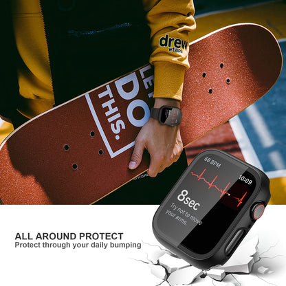 2-Pack Apple Watch Case with Tempered Glass – Full Coverage Protection