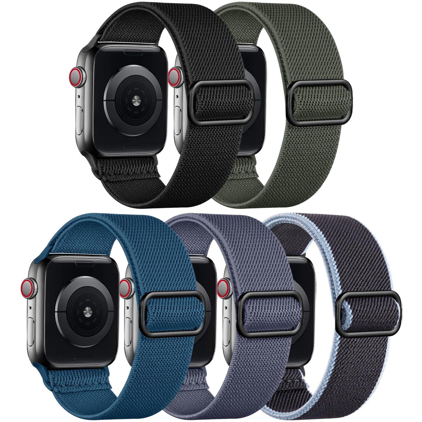 Adorve Stretchy Braided Band – Apple Watch Compatible Strap