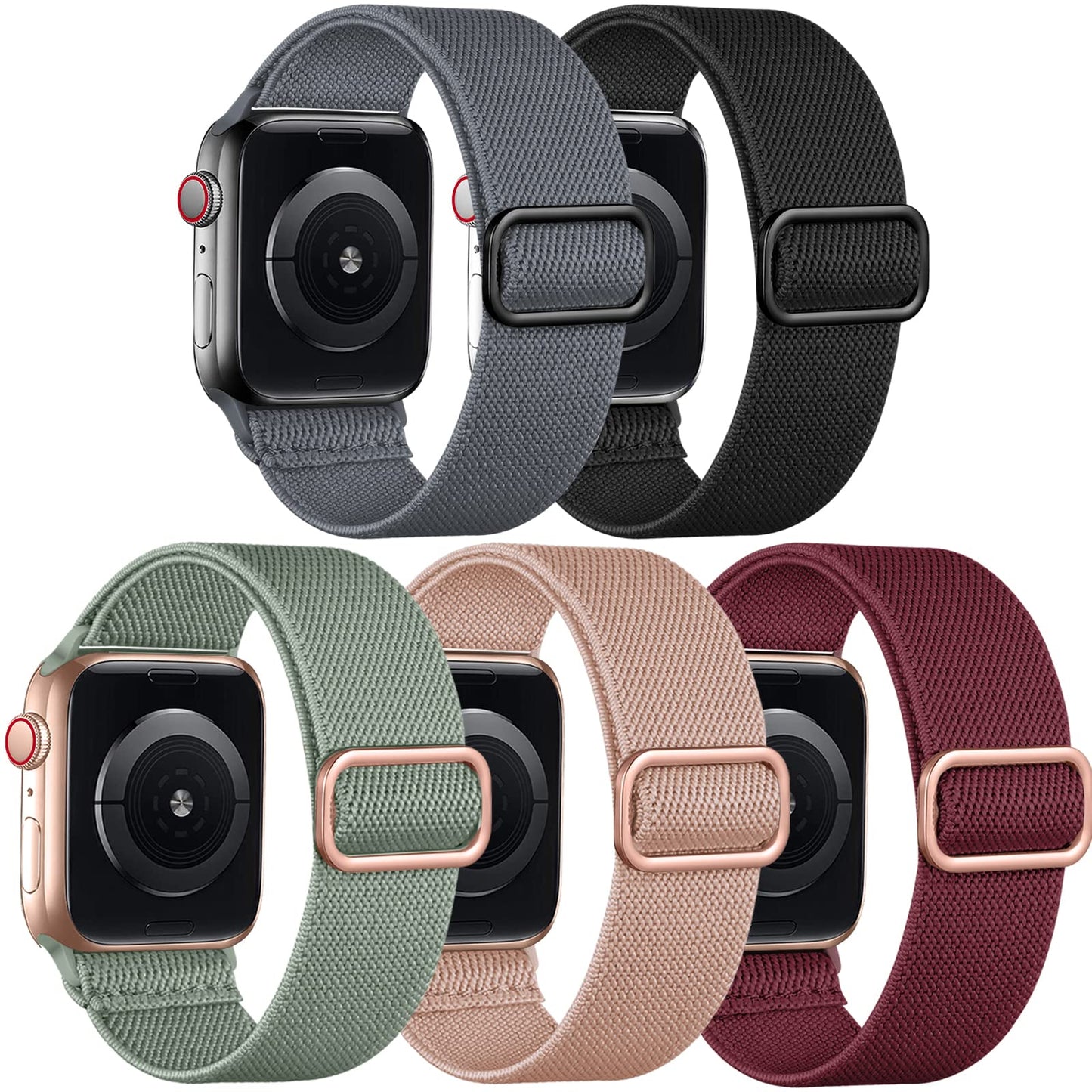 Adorve Stretchy Braided Band – Apple Watch Compatible Strap