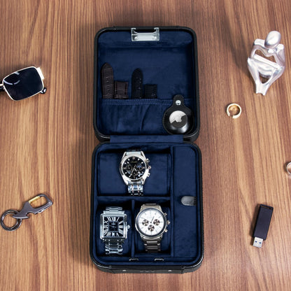 KAMIER Watch Case – 4-Slot Organizer with Lock